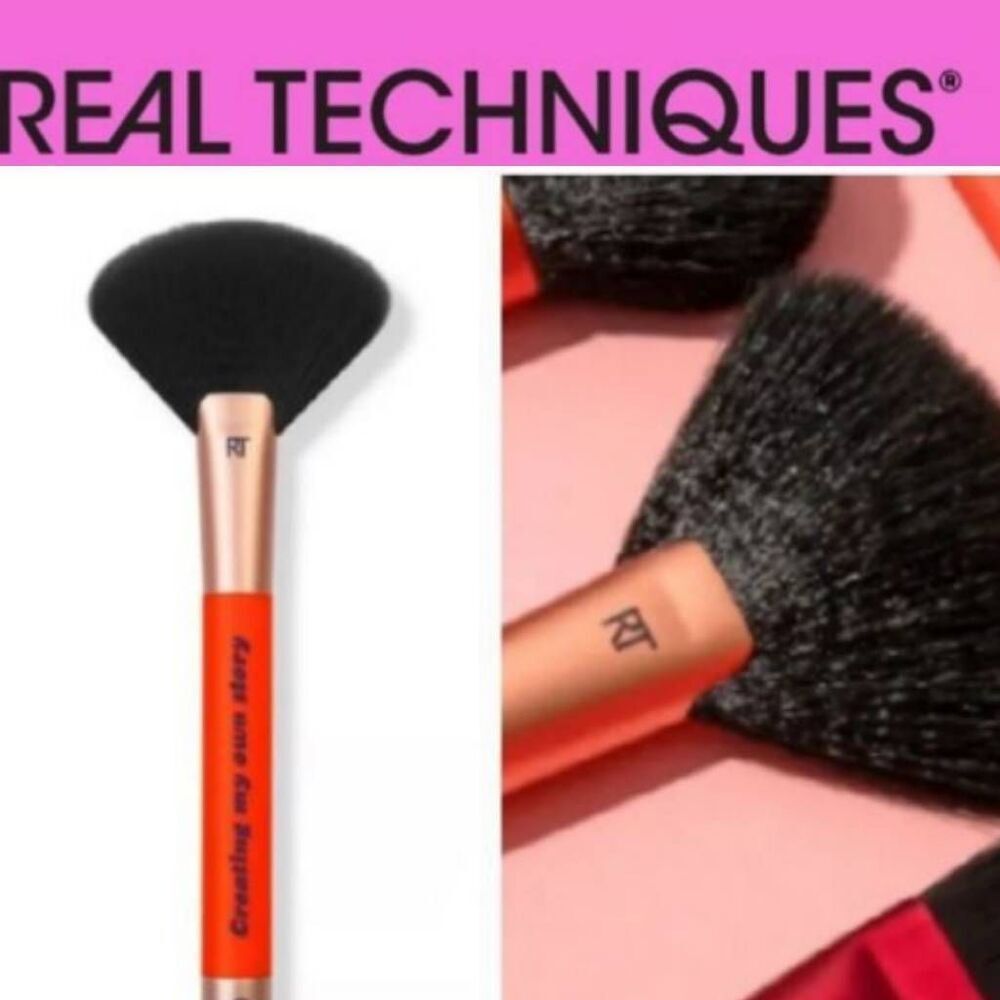 Real Techniques Female Collective Genuine Glow Bronzer,Powder,Highlighter‎ Brush